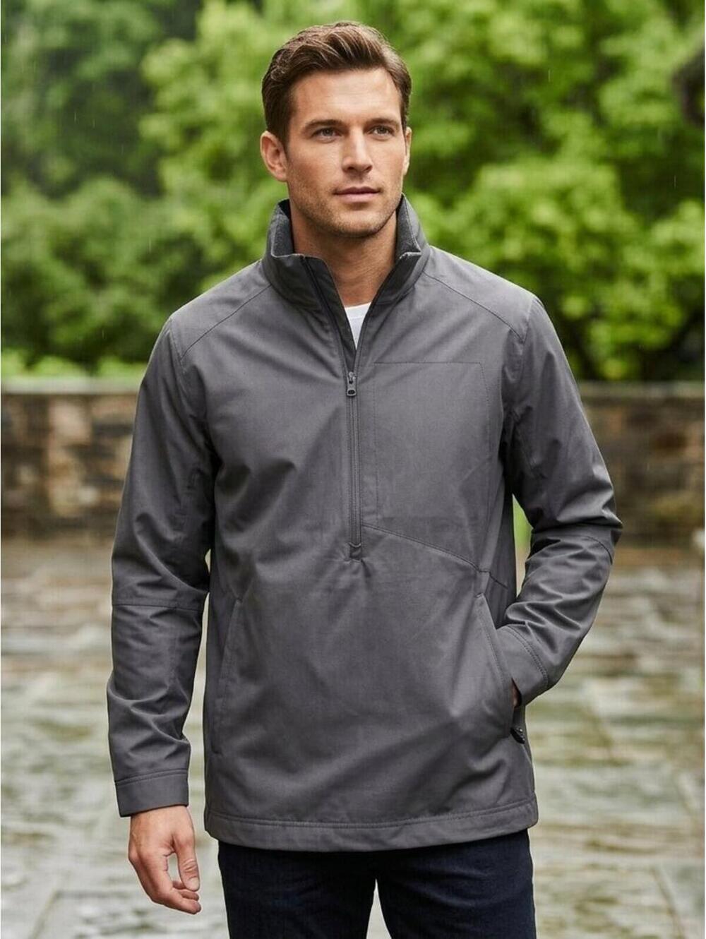Banana Republic Pullover Rain Coat Men's Large Grey